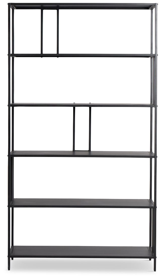 Meggie Black Bookcase