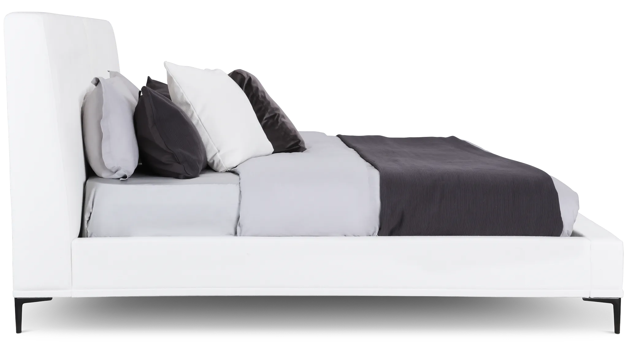 Emit Ivory Uph Panel Bed