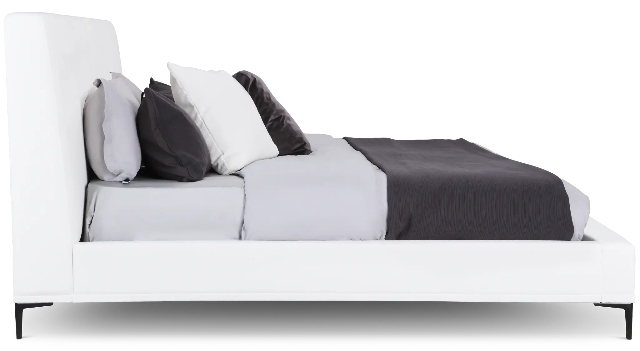 Emit Ivory Uph Panel Bed Emit Ivory Uph Panel Bed