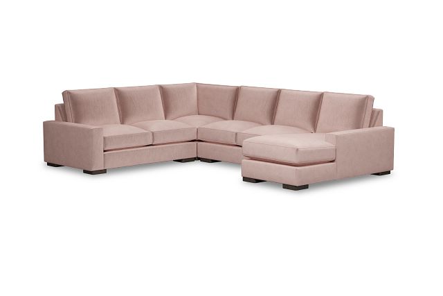 Edgewater Joya Light Pink Medium Right Chaise Sectional