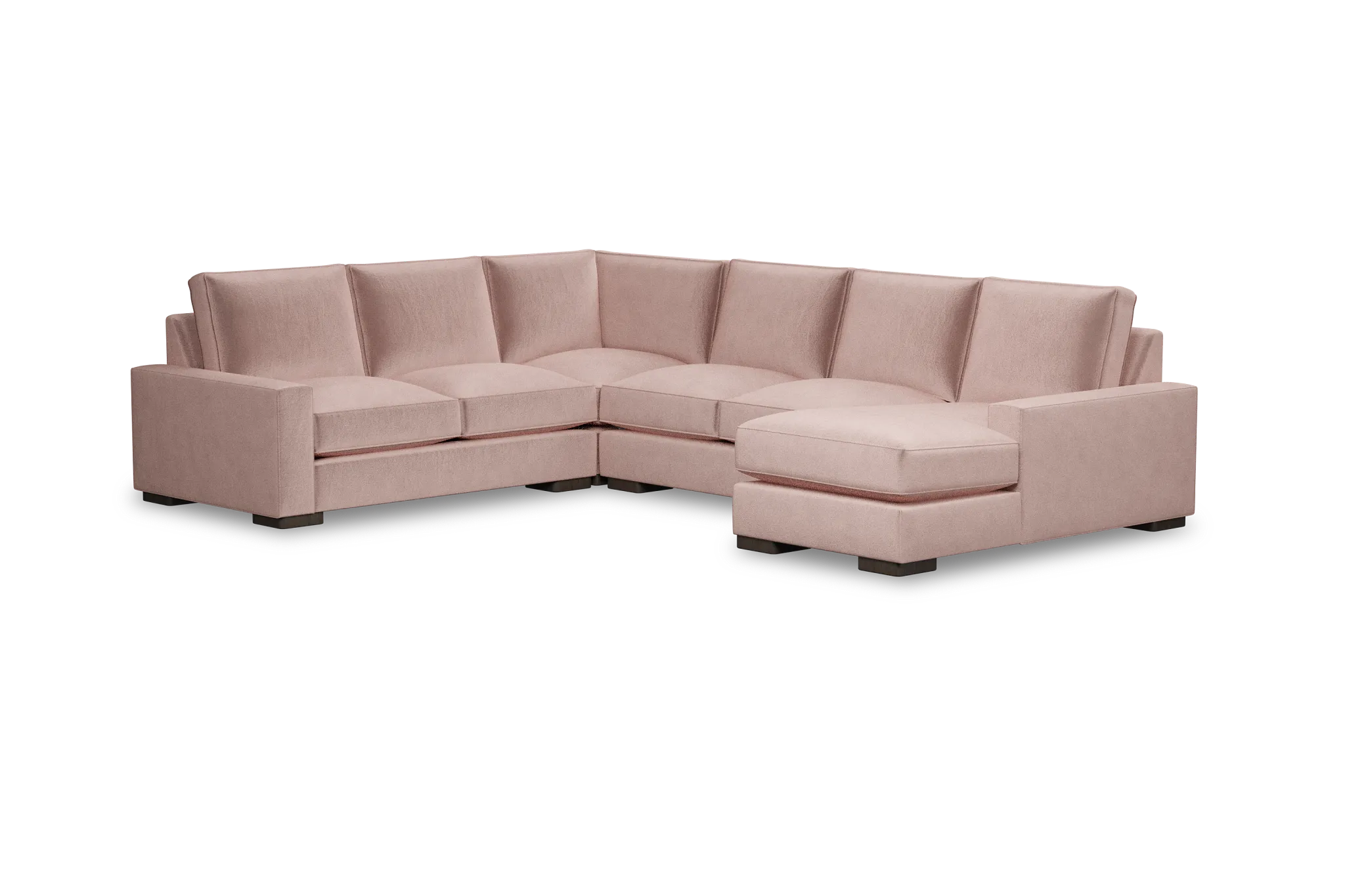 Edgewater Joya Light Pink Medium Right Chaise Sectional
