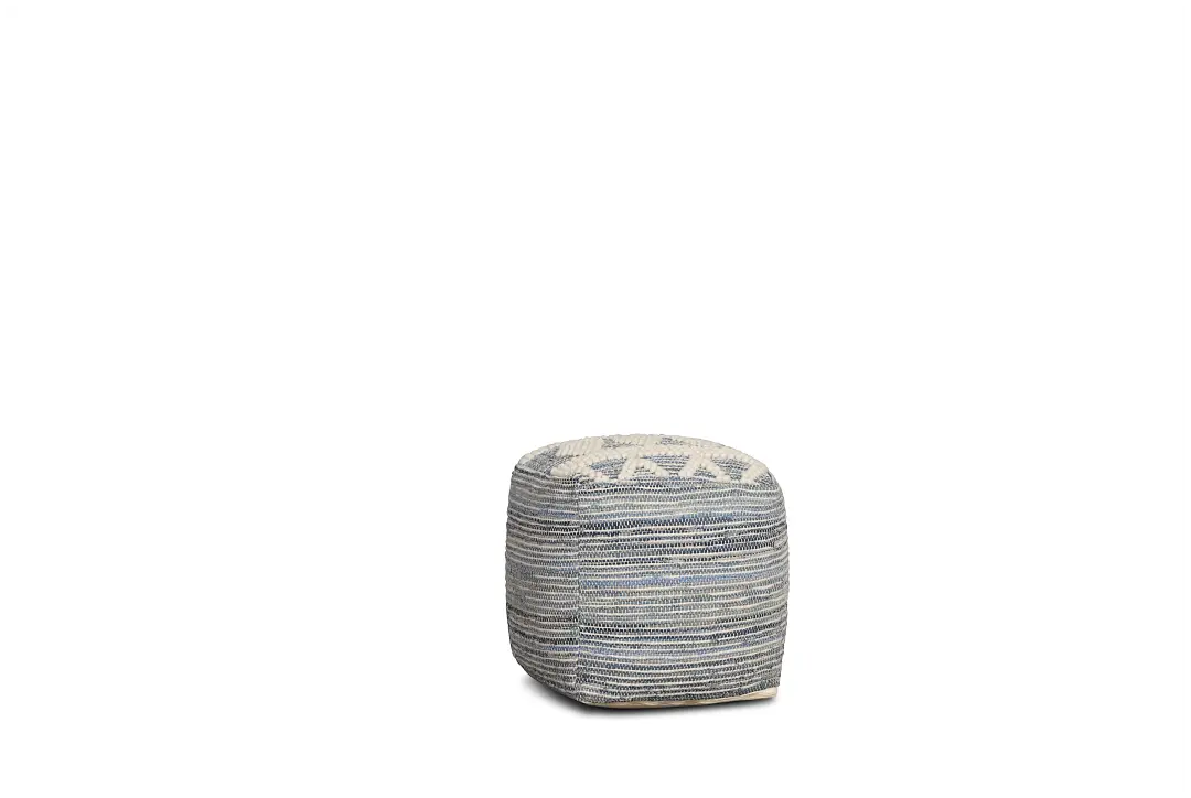 Belo Blue Accent Pouf Belo Blue Accent Pouf