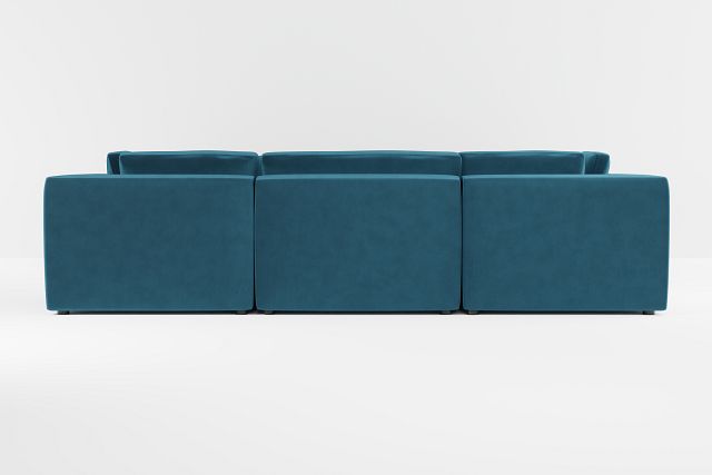 Destin Joya Teal Velvet 8-piece Modular Sectional