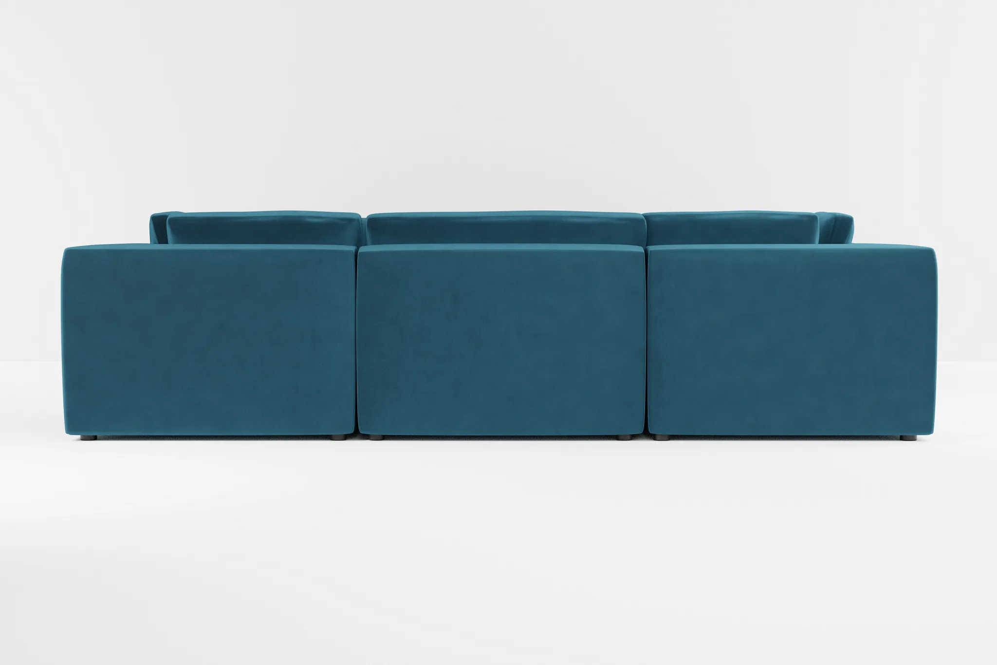 Destin Joya Teal Velvet 8-piece Modular Sectional