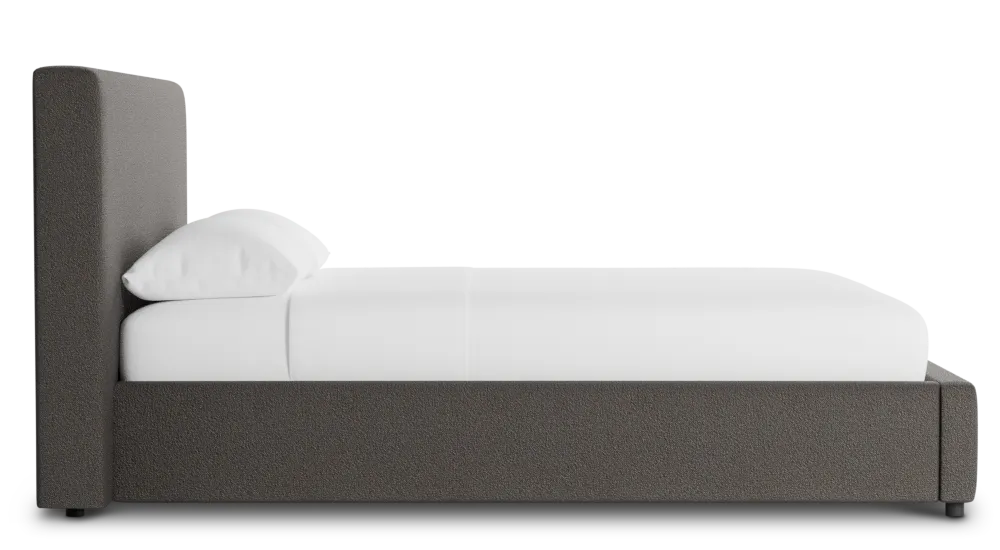 Grayton Elite Dark Gray 44" Upholstered Platform Bed