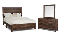 Ollie Dark Tone Panel Bedroom