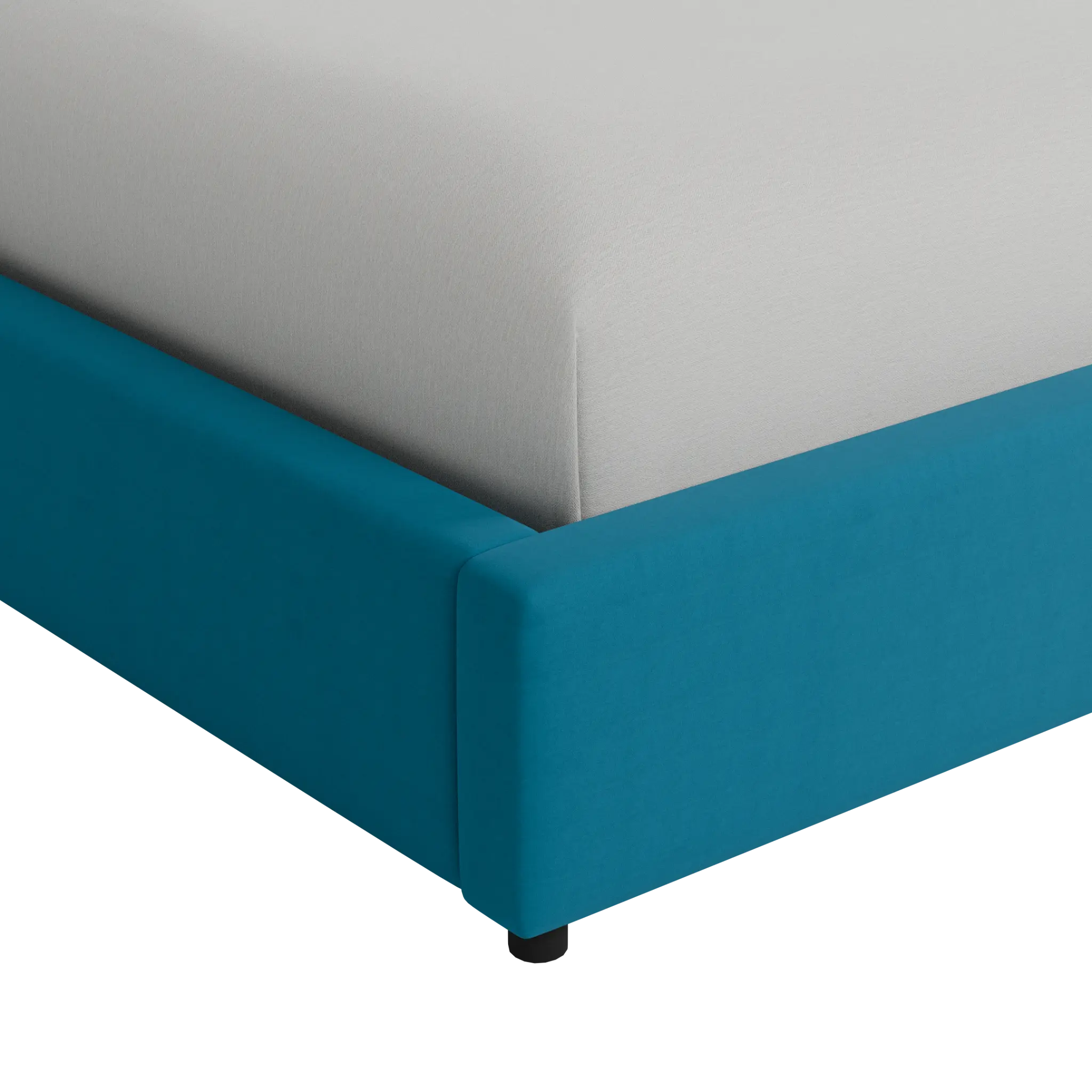 Grayton Joya Teal 54" Upholstered Platform Bed Grayton Joya Teal 54" Upholstered Platform Bed