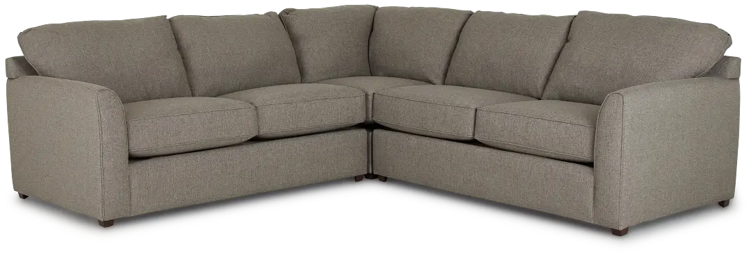 Asheville Brown Fabric Small Two-arm Sectional Asheville Brown Fabric Small Two-arm Sectional