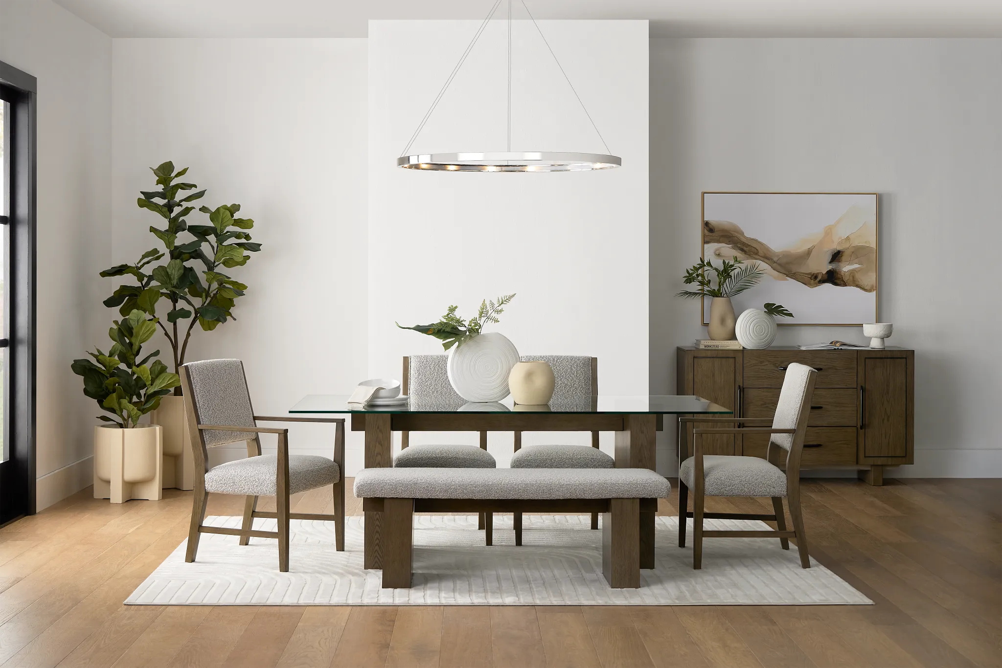 Vance Glass Rectangular Table