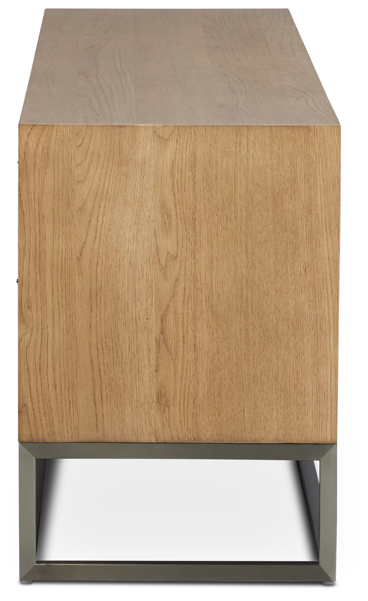 Haven Light Tone 74" Tv Stand With Metal Base Haven Light Tone 74" Tv Stand With Metal Base