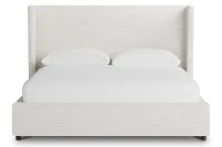 Captiva Maguire Ivory 48" Upholstered Shelter Bed