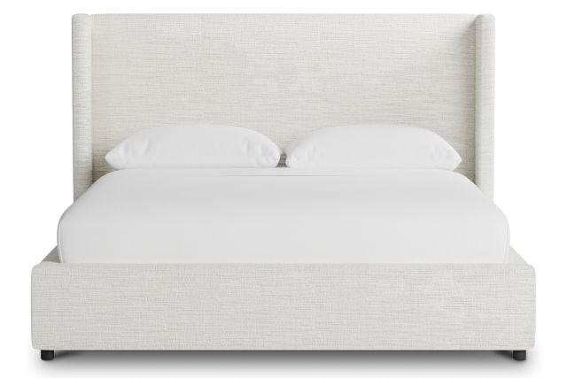 Captiva Maguire Ivory 48" Upholstered Shelter Bed