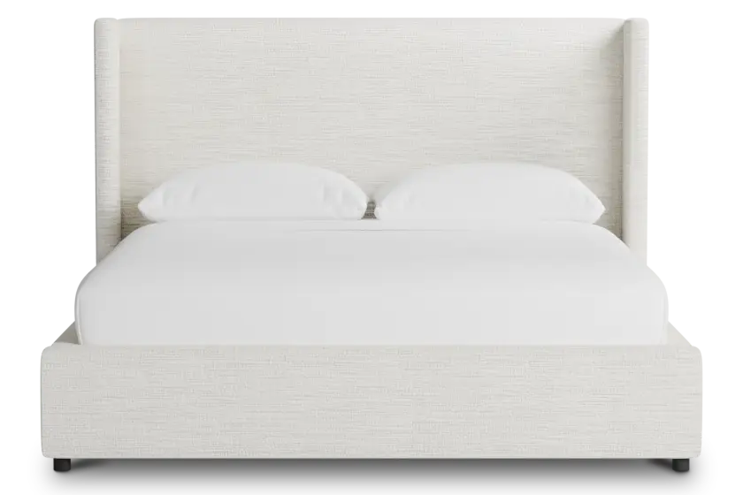 Captiva Maguire Ivory 48" Upholstered Shelter Bed Captiva Maguire Ivory 48" Upholstered Shelter Bed