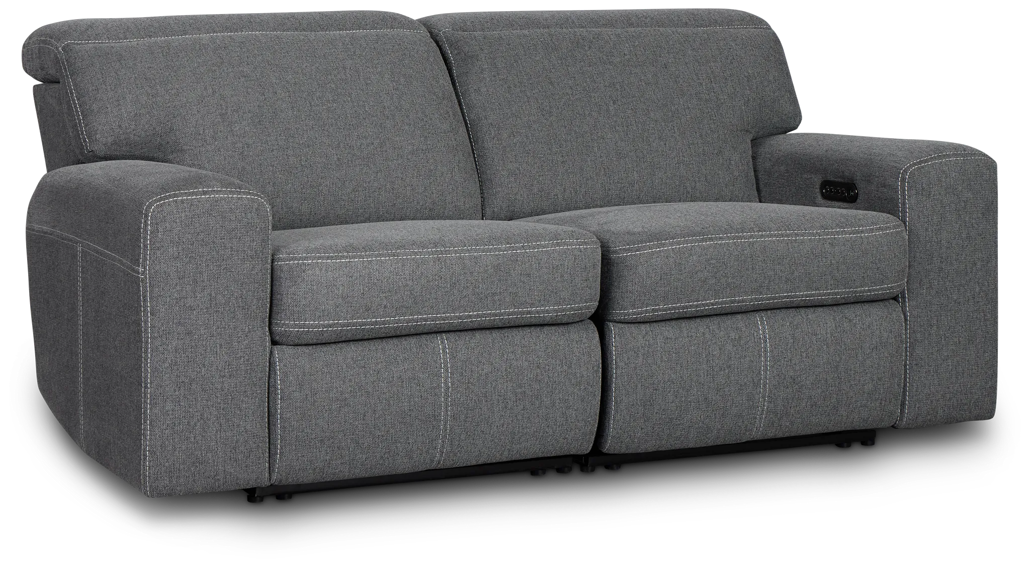 Callum Dark Gray Fabric Power Reclining Sofa