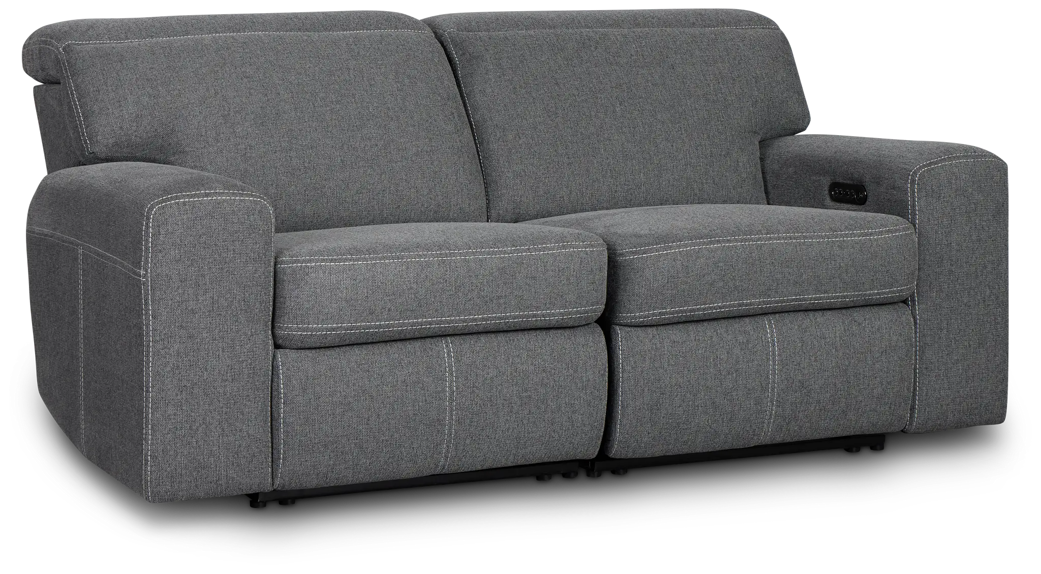 Callum Dark Gray Fabric Power Reclining Sofa Callum Dark Gray Fabric Power Reclining Sofa