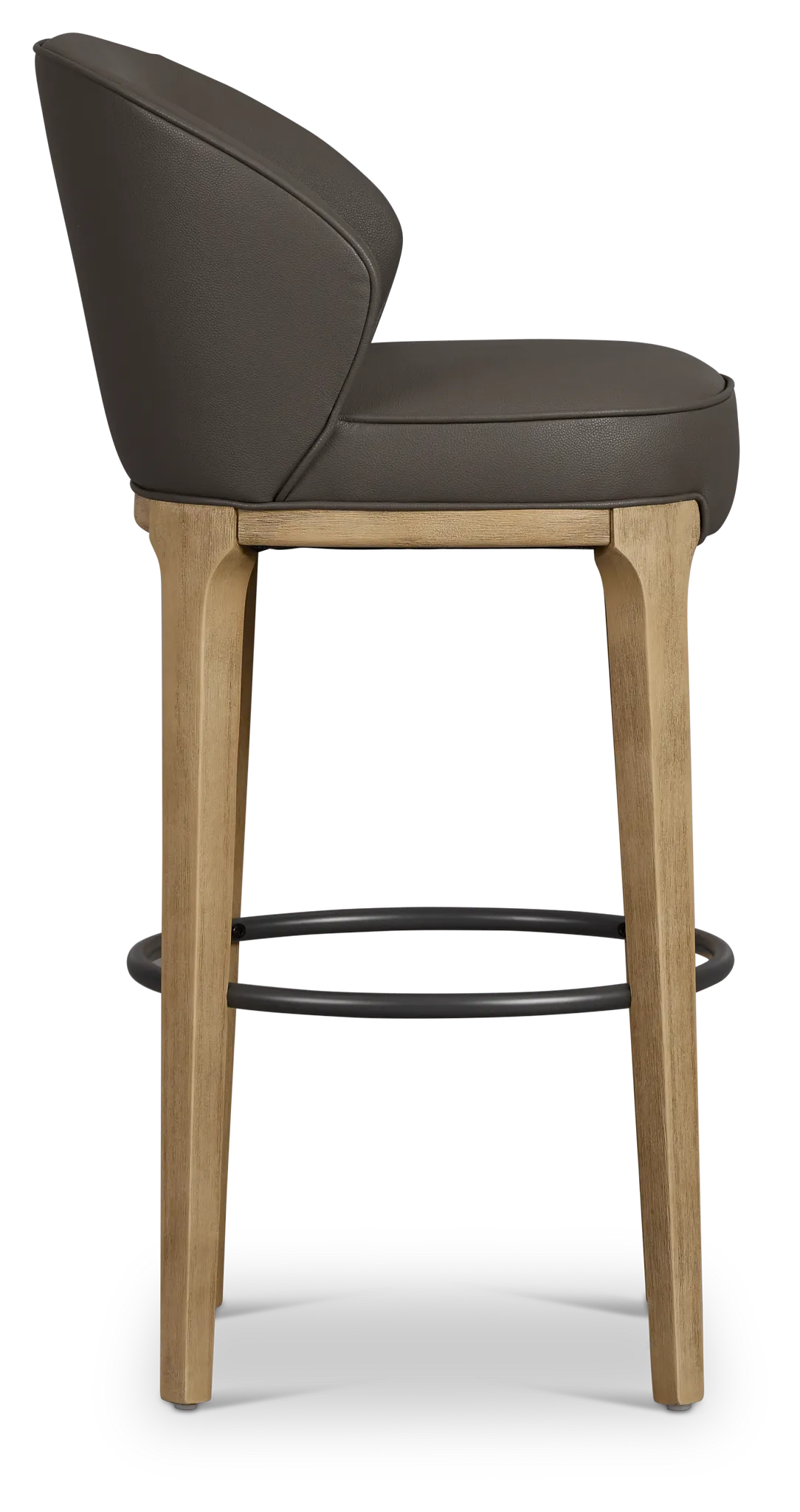 Libby Dark Gray Micro 30" Upholstered Barstool