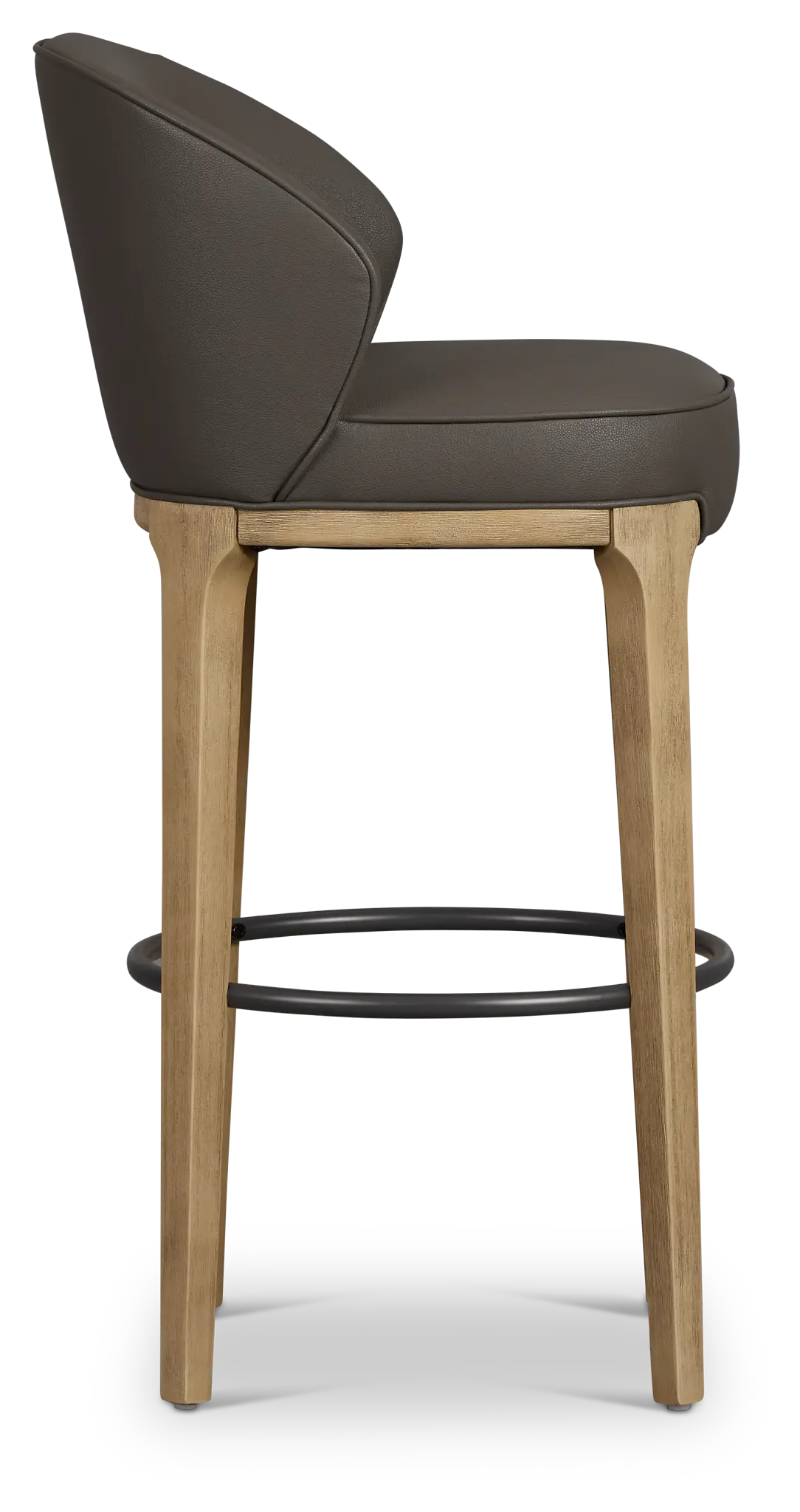 Libby Dark Gray Micro 30" Upholstered Barstool Libby Dark Gray Micro 30" Upholstered Barstool