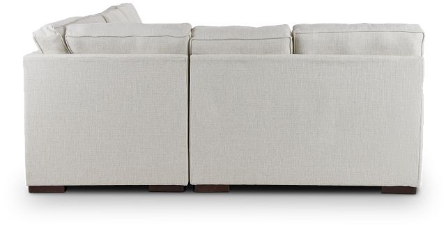 Austin White Fabric Large Right Chaise Sectional (2)