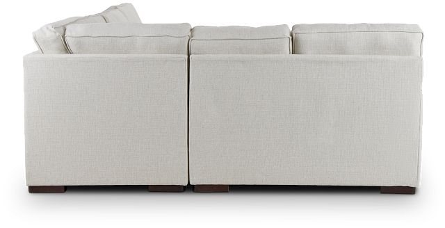 Austin White Fabric Large Right Chaise Sectional