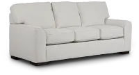 Austin White Fabric Memory Foam Sleeper