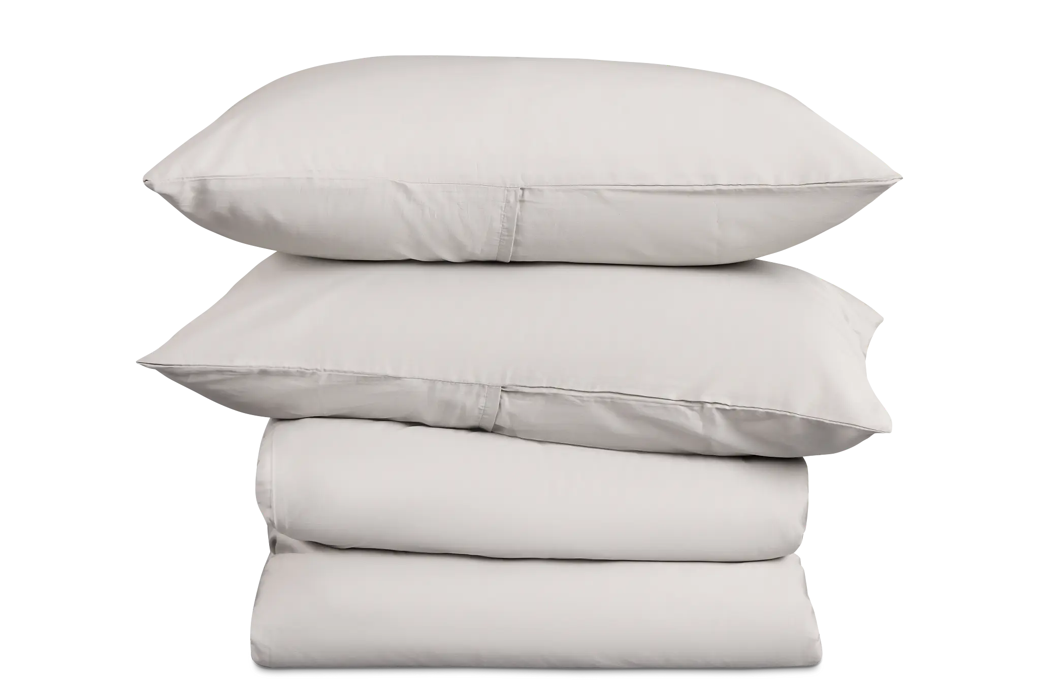 Rest & Renew Cotton Sateen Gray 300 Thread Duvet Set Rest & Renew Cotton Sateen Gray 300 Thread Duvet Set