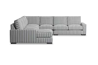 Edgewater Sea Lane Dark Blue Large Left Chaise Sectional