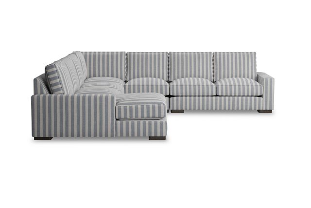 Edgewater Sea Lane Dark Blue Large Left Chaise Sectional