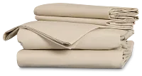Rest & Renew Percale Cotton Beige 200 Thread Sheet Set