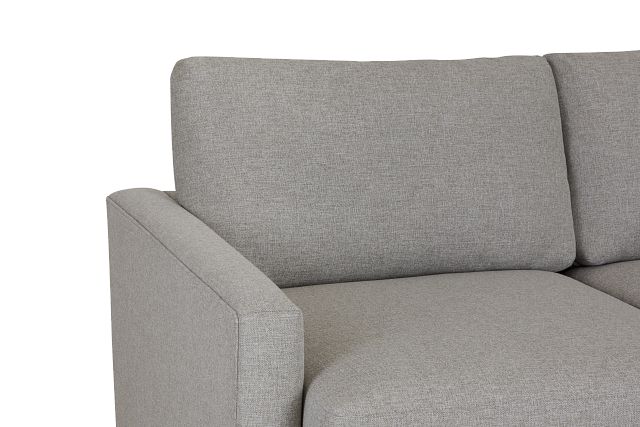 Noah Khaki Fabric Medium Two-arm Sectional
