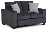 Altari Dark Gray Micro Loveseat