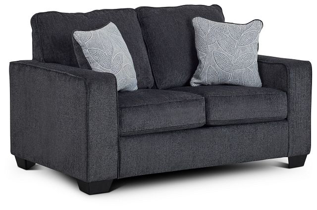 Altari Dark Gray Micro Loveseat