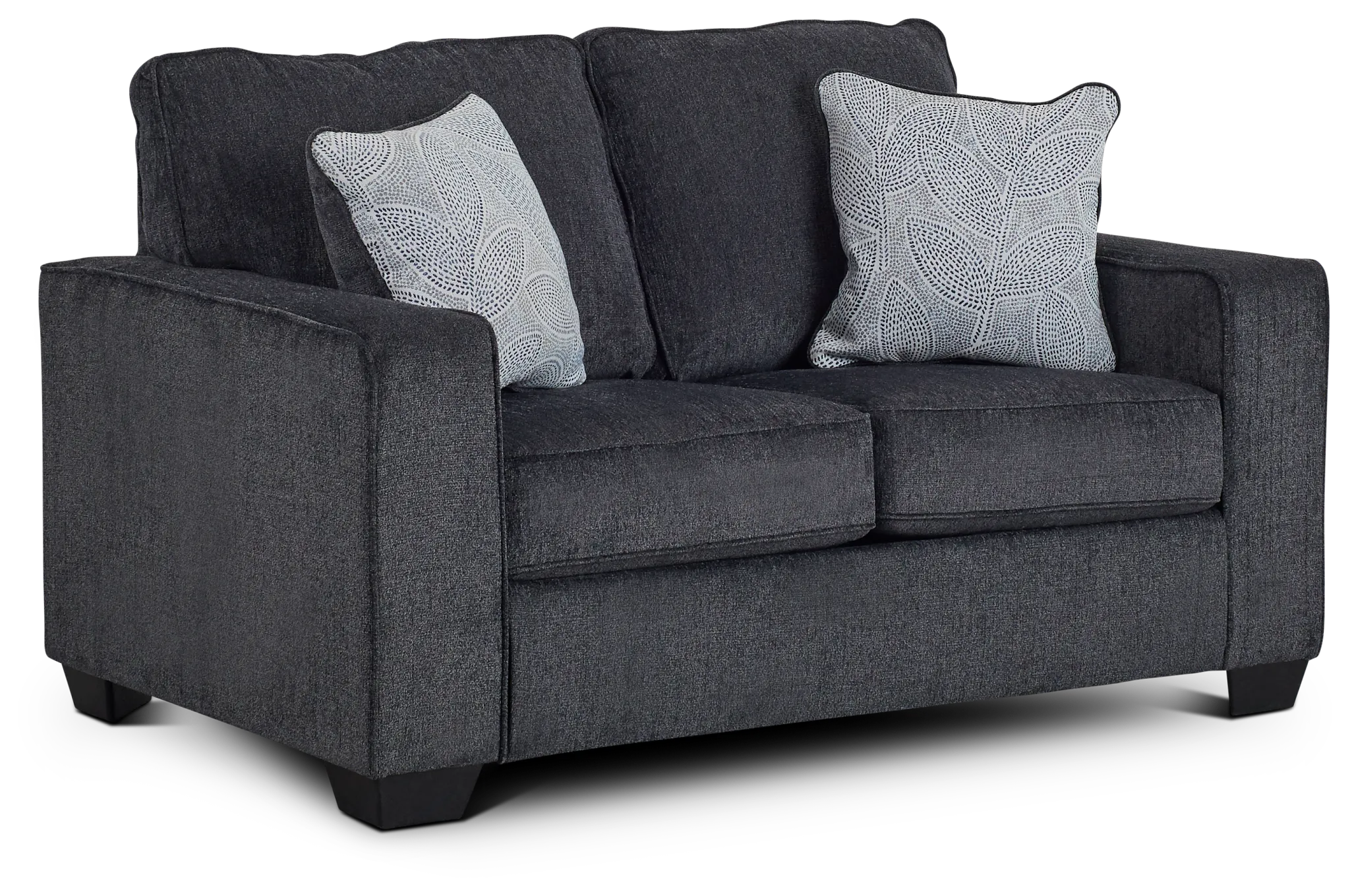 Altari Dark Gray Micro Loveseat