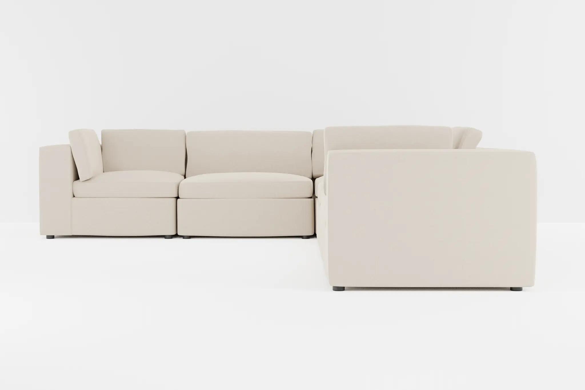 Destin Suave Beige Fabric 6-piece Modular Sectional Destin Suave Beige Fabric 6-piece Modular Sectional