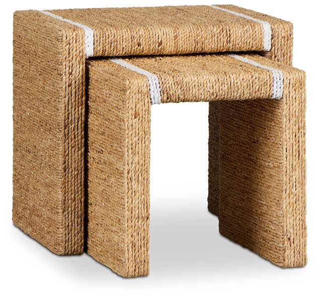 Bahari Woven Set Of 2 Nesting Tables