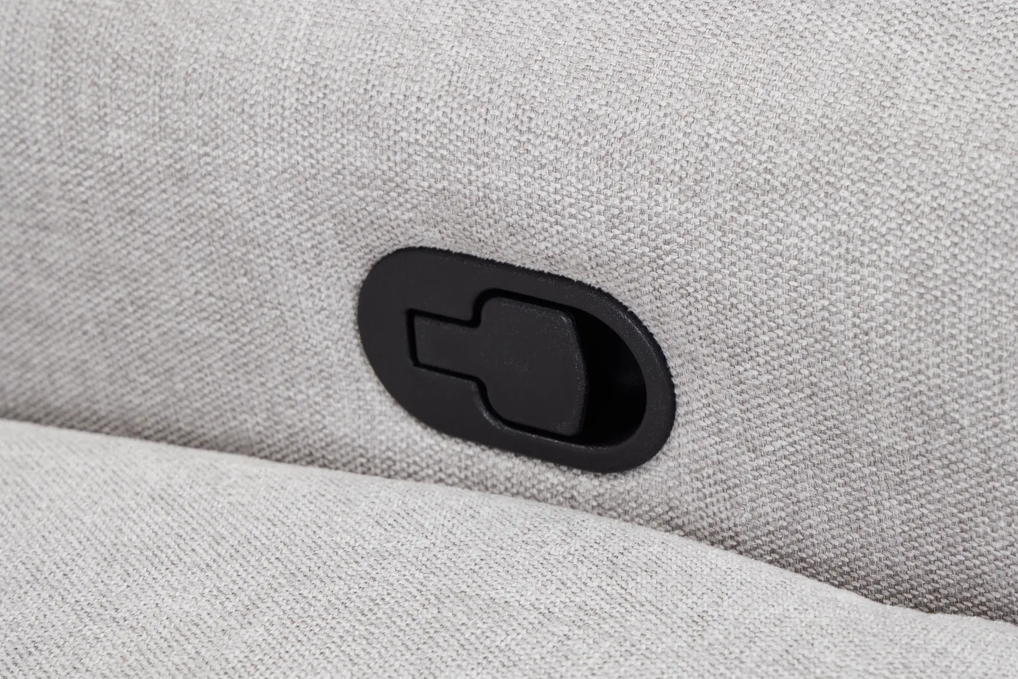 Callum Light Gray Fabric Small Two-arm Manually Reclining Sectional Callum Light Gray Fabric Small Two-arm Manually Reclining Sectional