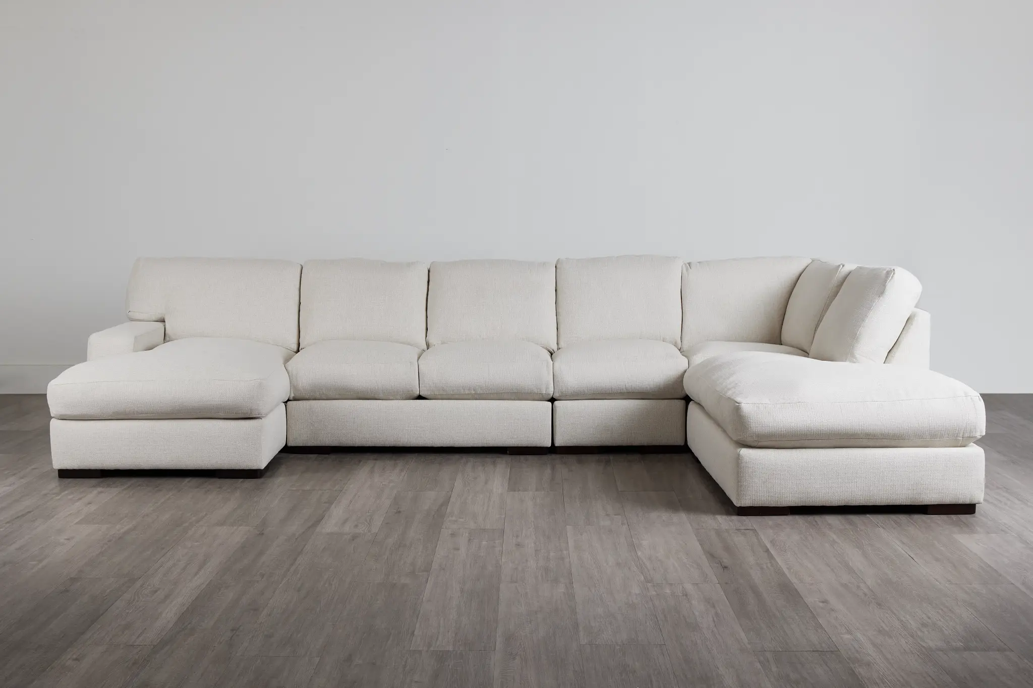 Veronica White Down Large Right Bumper Sectional Veronica White Down Large Right Bumper Sectional