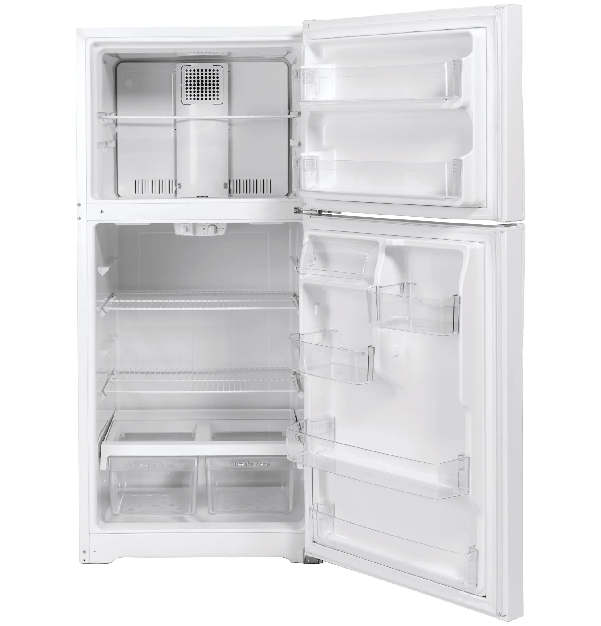 Ge 19 Series White Top Freezer Refrigerator