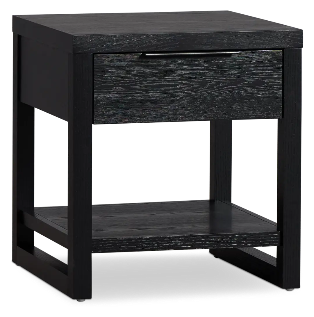 Williamsburg Black Square End Table Williamsburg Black Square End Table