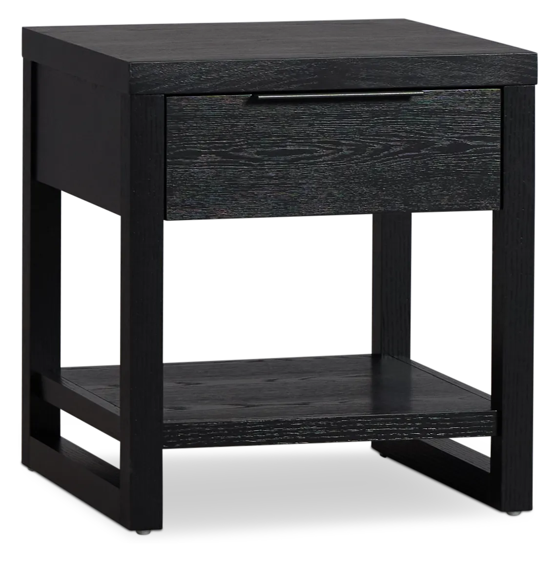 Williamsburg Black Square End Table