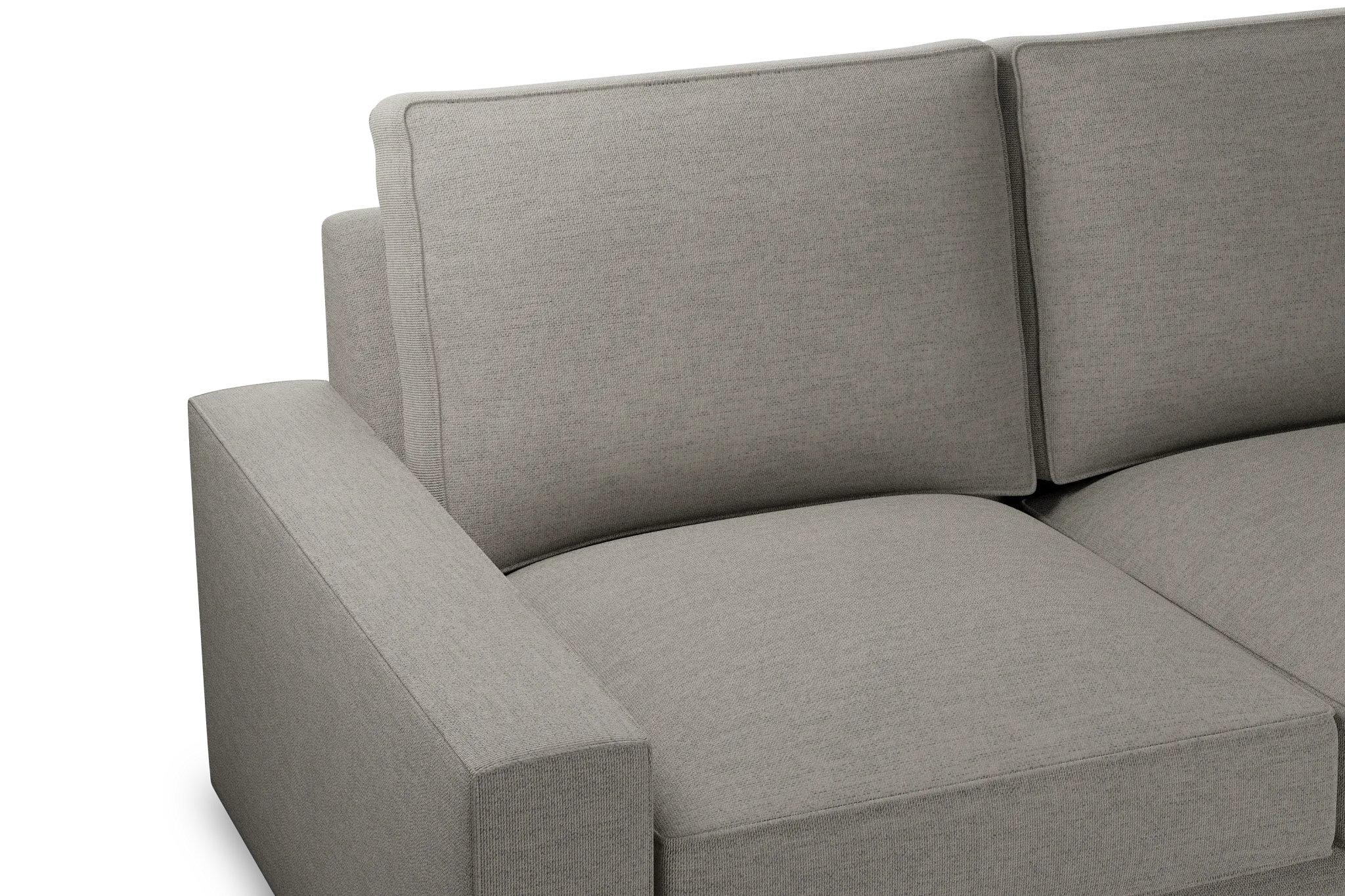 Edgewater Maguire Pewter Medium Two-arm Sectional