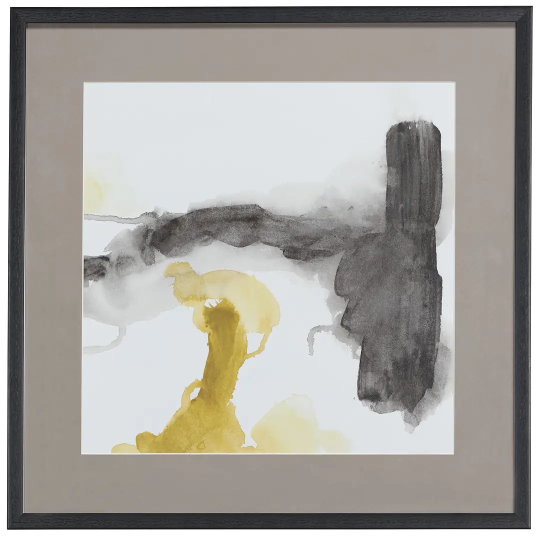 Smear Yellow Framed Wall Art Smear Yellow Framed Wall Art