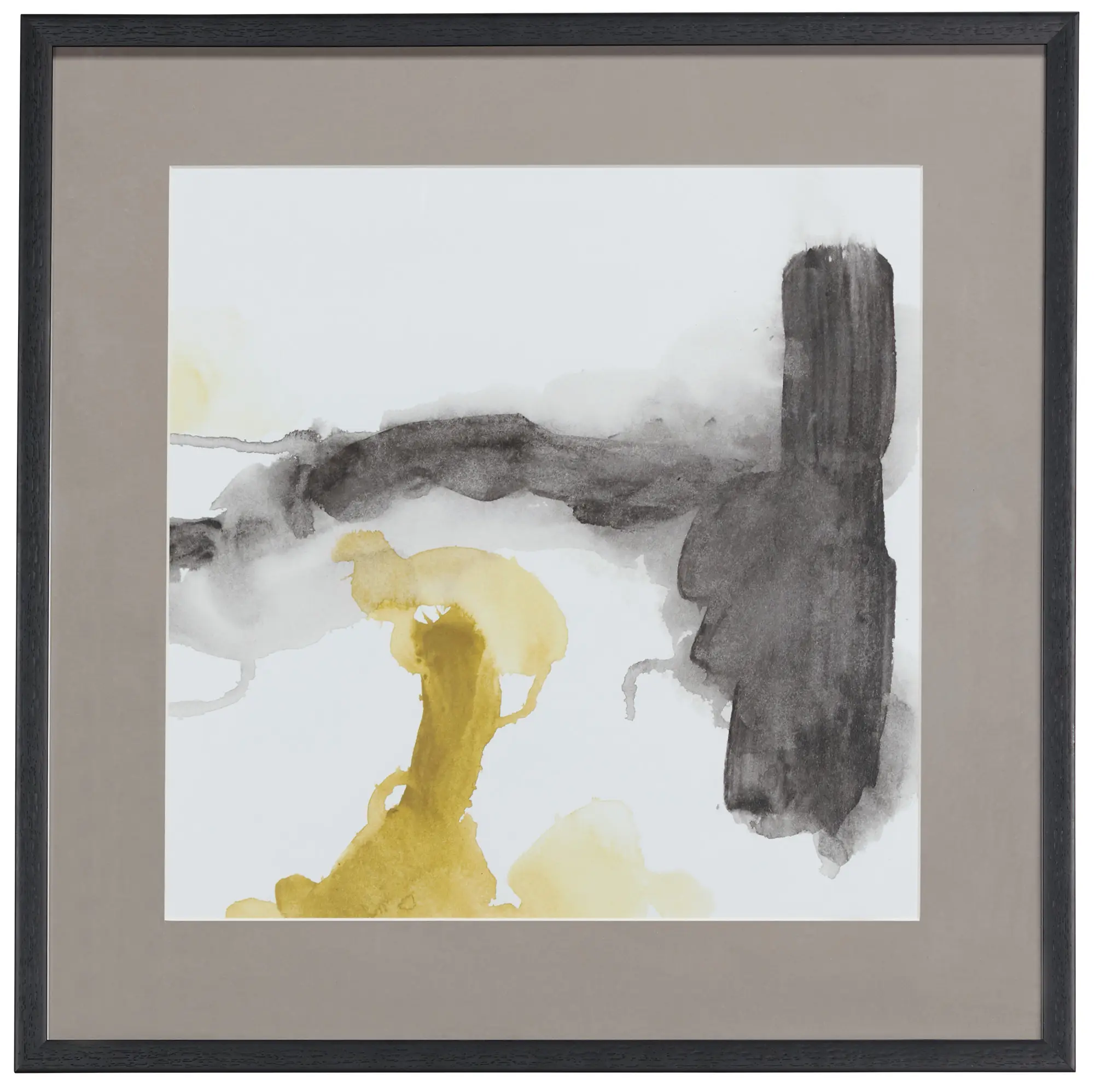 Smear Yellow Framed Wall Art Smear Yellow Framed Wall Art