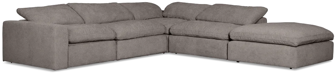 Drift Dark Gray Fabric Medium Right Bumper Power Sectional