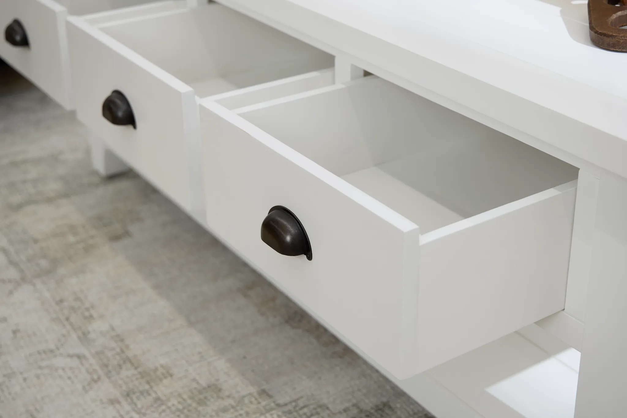 Bismark White Rectangular Coffee Table