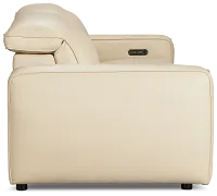 Tidal Beige Lthr/vinyl Power Reclining Sofa