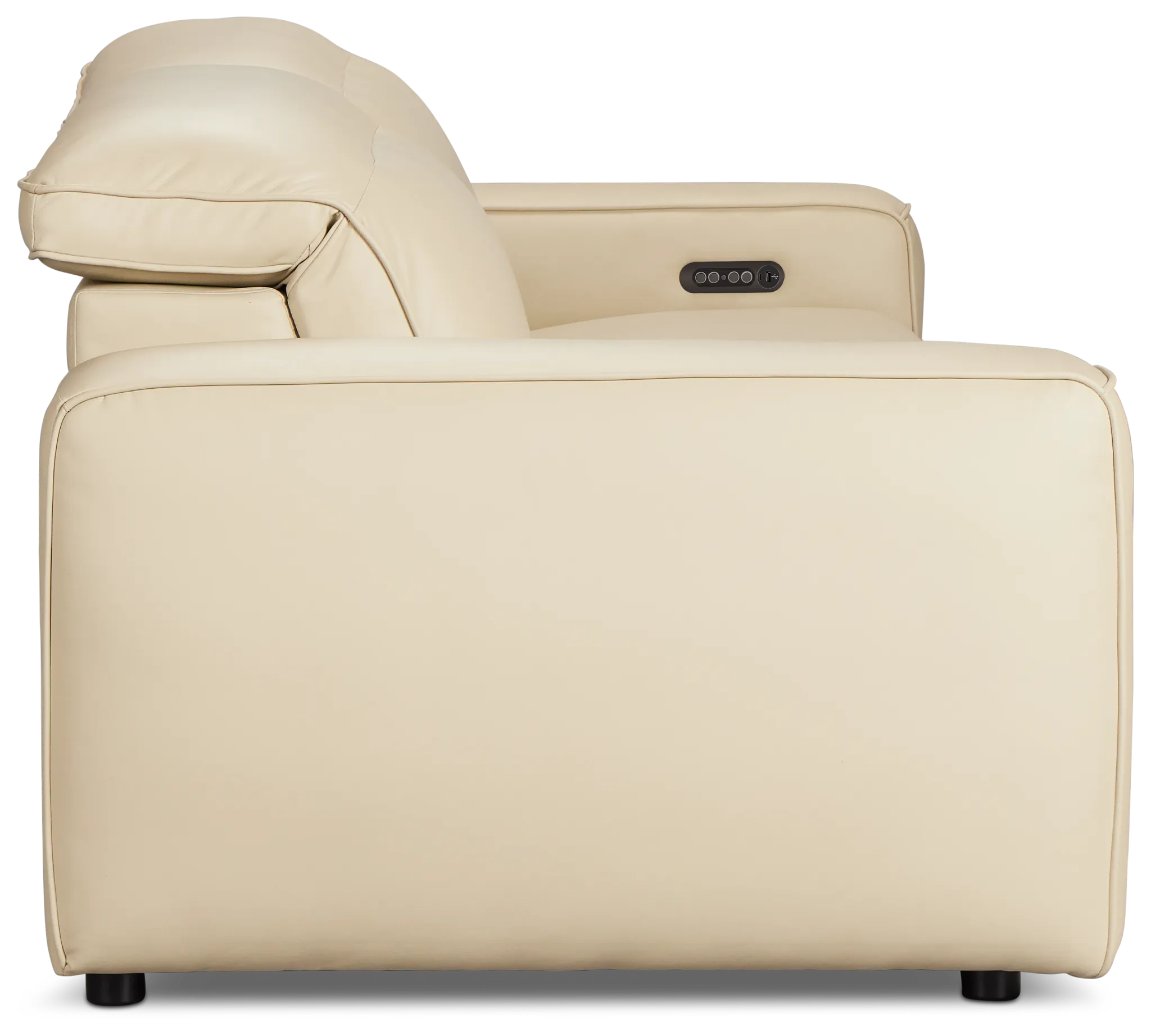 Tidal Beige Lthr/vinyl Power Reclining Sofa