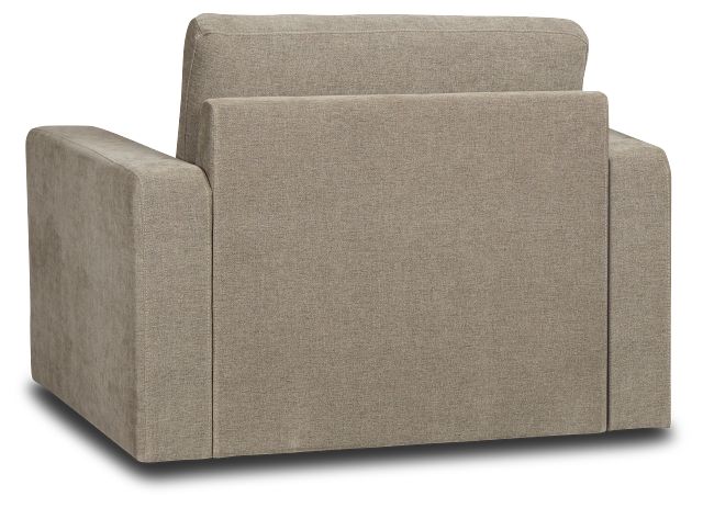 Addie Gray Fabric Swivel Chair
