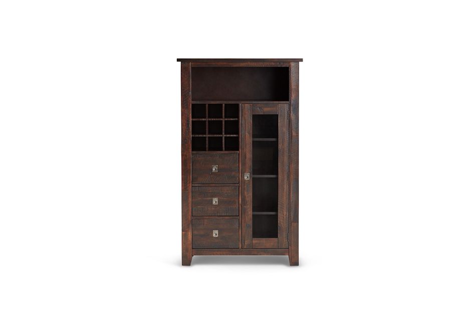 Kona Grove Dark Tone Small China Cabinet Dining Room China Cabinets City Furniture