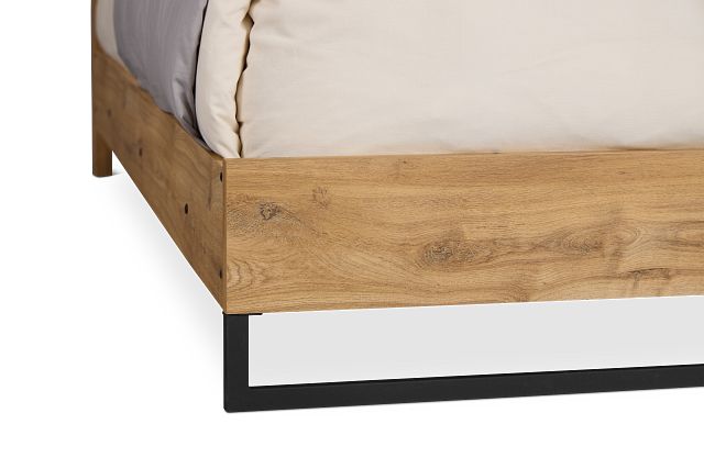 Perry Light Tone Panel Bed
