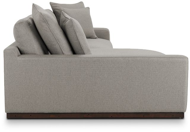 Mckenzie Light Gray Fabric Left Chaise Sectional